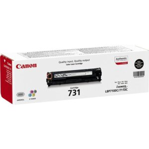 Genuine Canon 731 Black Toner Cartridge Single-Pack (6272B002)